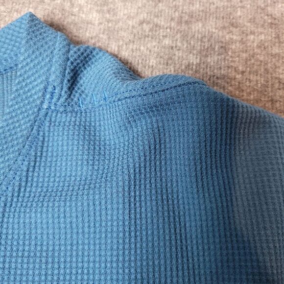 Lululemon Henley Shirt Mens Size XLLong Sleeve 4 Button Blue Minimalist Basic - Picture 3 of 6